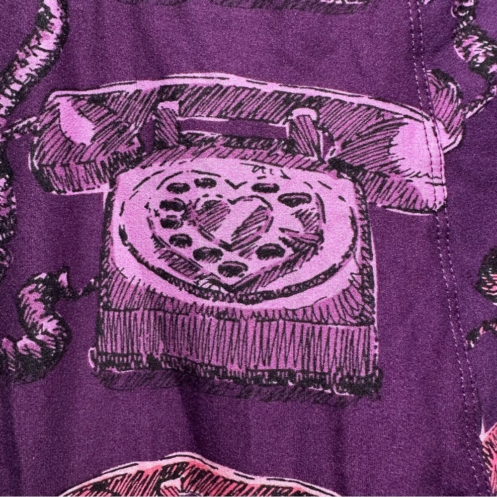 FREE* LulaRoe OS Soft Leggings One Size 2-10 Small-Large Heart Phone Pink Purple - Picture 7 of 13
